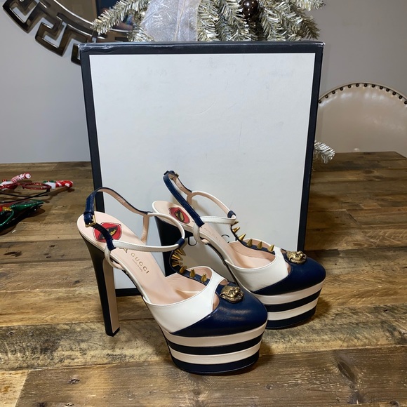 Gucci Angel Platform Spiked Sandals - Picture 3 of 8